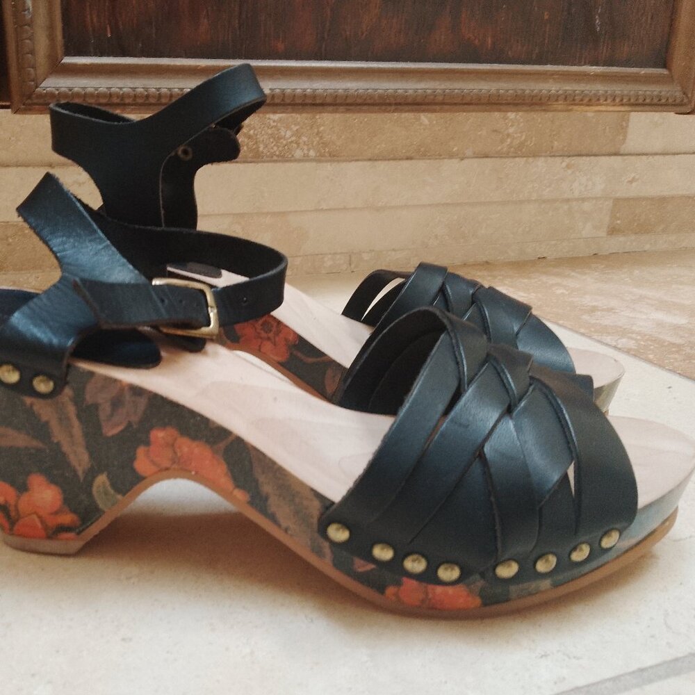 Isabel Marant floral wedge sandals